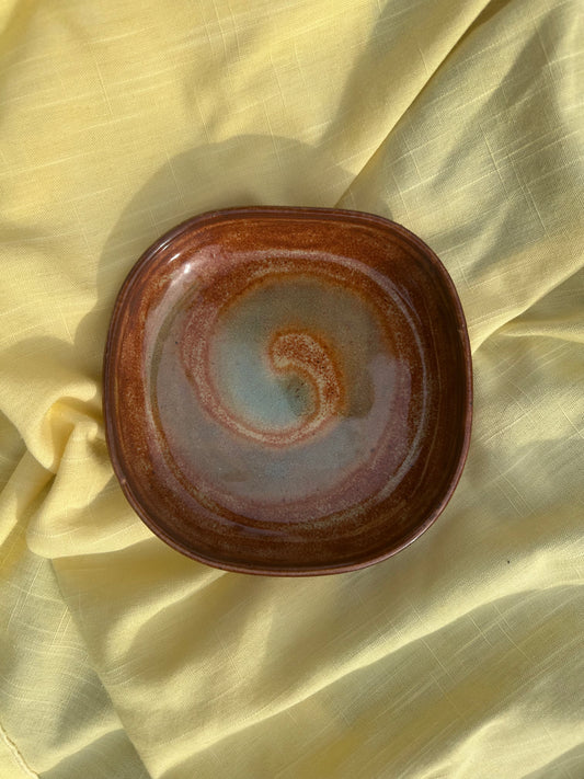 Swirly Squared Snack Plate